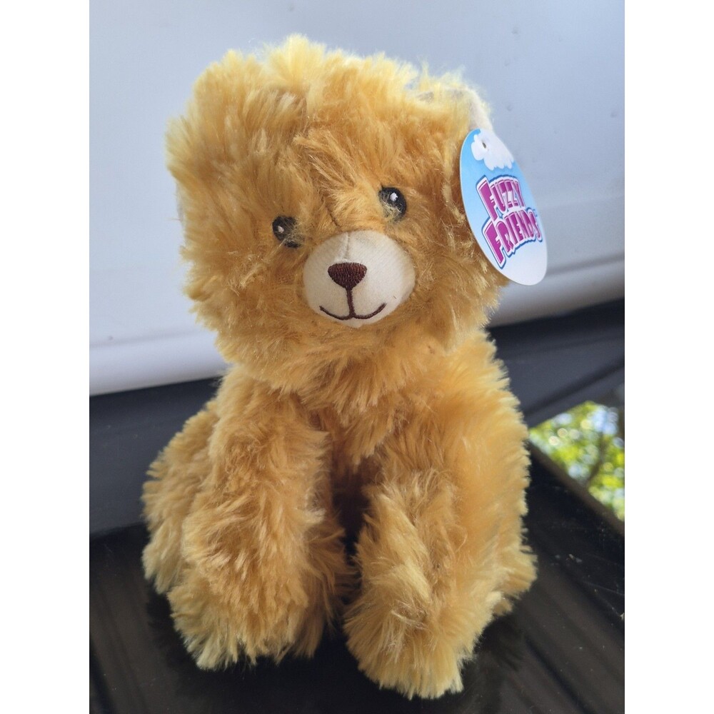 Fuzzy Friends Golden plush bear 0+ Greenbrier polyester fibers Vintage